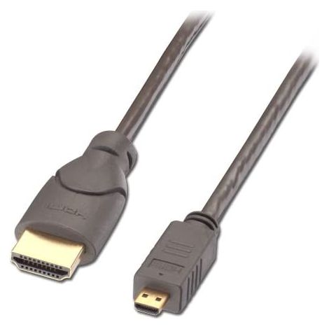 Lindy 41353 cable HDMI 2 m HDMI tipo A (Estándar) HDMI tipo D (Micro) Negro, Oro