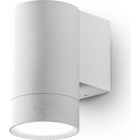 Applique led gea led lily m ges1060 gu10 ip54 bianco lampada parete alluminio monoemissione moderno