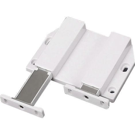Loquet magnétique à double poussoir, robuste, à ouverture par simple pression, en ABS, à forte aspiration, pour porte de placard ou tiroir de cuisine. (1/3)