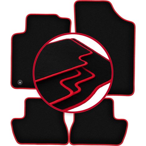 CARLUX-RED Autofußmatten für: Citroen C2 Fließheck (2003-2009) (1/5)