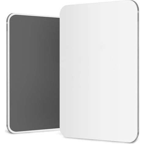 Magnetic Locker Mirror 17.5 x 22.5 cm Shatterproof Acrylic Thin Frameless Safety Mirror without Glass for Kids for School Lockers, Fridges, Cabinets (1/3)