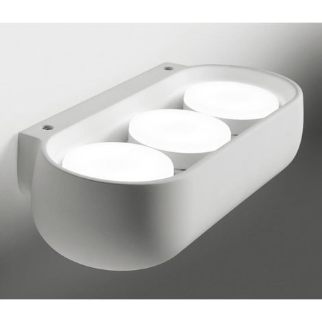 TECNICO Lampada Applique Da Parete Mysia  3 Luci Bianco