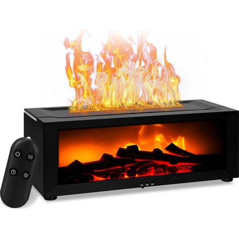 Diffuseur Aromatique - Humidificateur Ultrasensible 2,4 MHz - Effet Flamme Réaliste - Télécommande et Minuterie - Pour Bureau Chambre Salon - 1 Pièce (1/5)