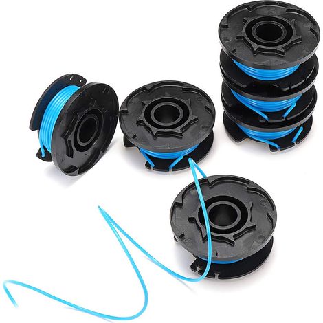 Lot de 6 + 2 bobines de rechange en nylon pour tondeuse à gazon Ac14rl3a Ryobi (1/5)