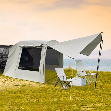 Portable Car Tent Attachment For Camping Waterproof Car Awning Outdoor Tent (1/5)