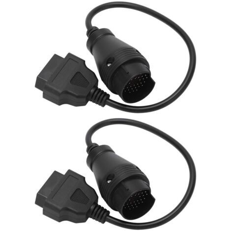 Eosnow 1 paire de câble adaptateur OBD2 38 broches vers 16 noir de remplacement pour Mercedes-Benz SPRINTER (1/4)