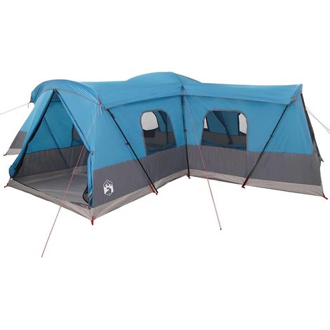vidaXL Tienda para 16 personas con techo Azul 680 x 510 x 210 cm (1/2)