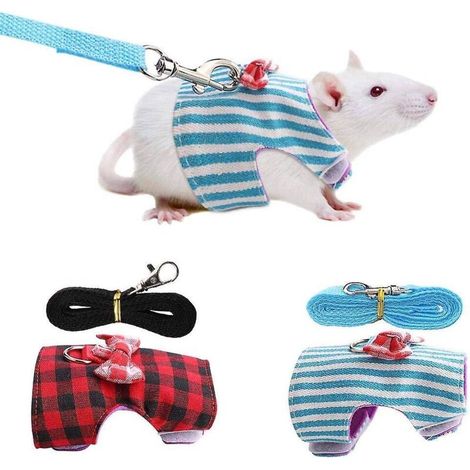 Verstellbares Geschirr für Kleintiere – Ideal für Frettchen, Meerschweinchen, Kaninchen, Hamster, Welpen und Kätzchen (1/5)