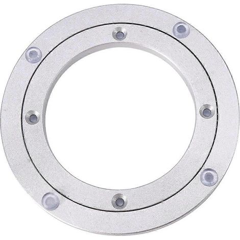 Plateau tournant pivotant en alliage d'aluminium lisse Lazy Susan pour écrans kaléidoscopiques [10 pouces] Patins de meubles (1/4)
