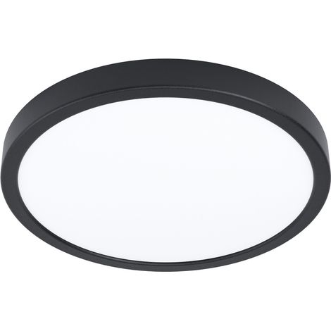 Lampe de plafond Zigbee Fueva 6-Z rond - noir - Ø 40cm - 901725