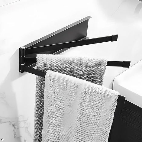 Barre Porte Serviettes Pivotante, Porte Serviettes pivotant à 3 Bras, Swivel Towel Rail, Swivel Towel Bars, Porte Serviettes Pivotant à 180 ° en Acier Inoxydable pour Salle de Bain et Cuisine (1/5)