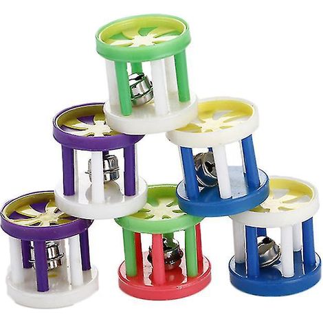 Lot de 5 jouets pour animaux de compagnie en forme de clochette en plastique (1/3)