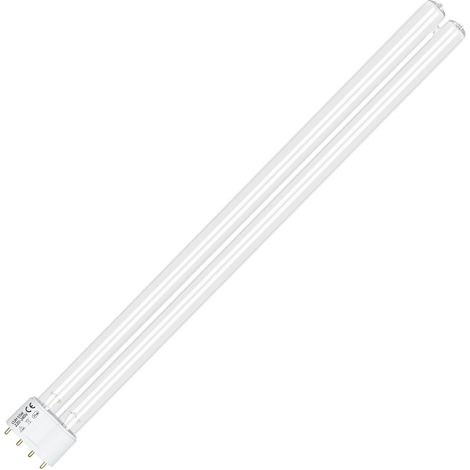 55W 4 Pin UV Disinfection Lamp, Compact UVC Tube Disinfection Bulb 2G11, Ultraviolet Disinfection and Purification Lamps, Suitable for Park Ponds, Garden Fish Ponds (1/5)