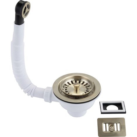 McAlpine 1.5" Universal Basket Strainer Waste Brushed Brass