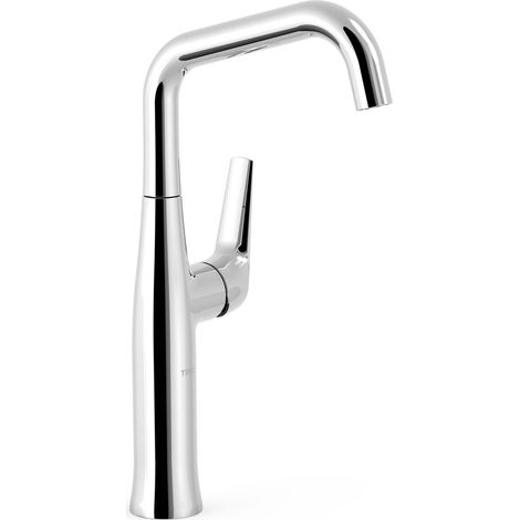 TRES 28164701 FUJI Grifo Monomando Alto con Maneta Lateral Lavabo Color Cromo - ref: 28164701