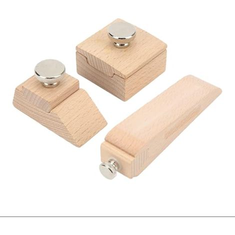 Blocs de Ponçage en Bois avec Clip, Outil de Ponçage Manuel pour Artisanat du Cuir et Travail du Bois (1/5)