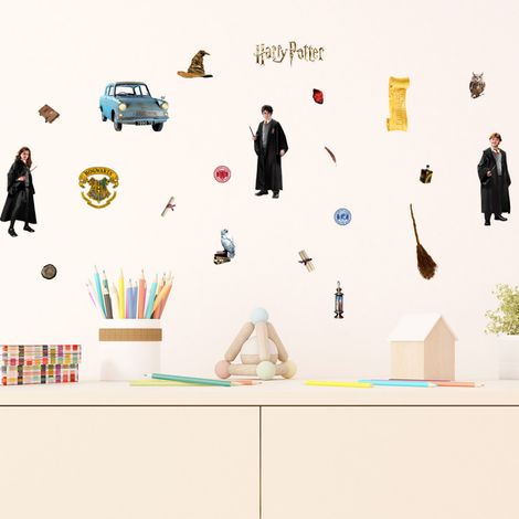 Sticker - Trio de magiciens Harry Potter - 30x30 cm (1/3)