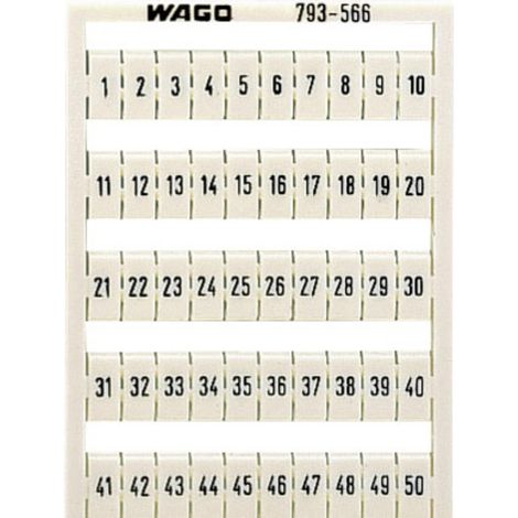 WAGO 793-566 Bezeichnungskarten  Weiß 1 St.