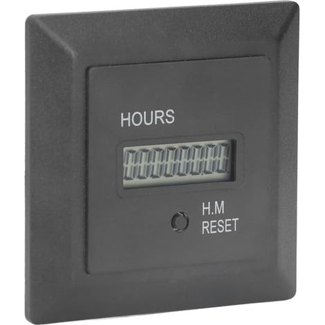Compteur horaire numérique 0-999999 h 59 min AC100-240 V, affichage industriel (1/5)