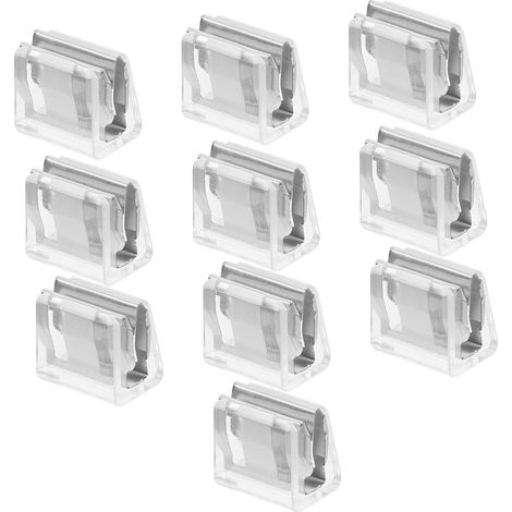 10pcs Verrous de Sécurité de Fenêtre Coulissante en Plastique Réglables pour Portes et Fenêtres Friction Élevée et Protection les Cambrioleurs, pour Garçon et Filles