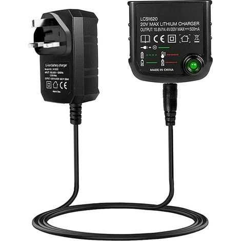 Un chargeur de batterie lithium-ion pour les batteries lithium-ion Black & Decker LBXR20 20V BX20 LBX4020, avec des batteries lithium-ion remplaçables. (1/5)