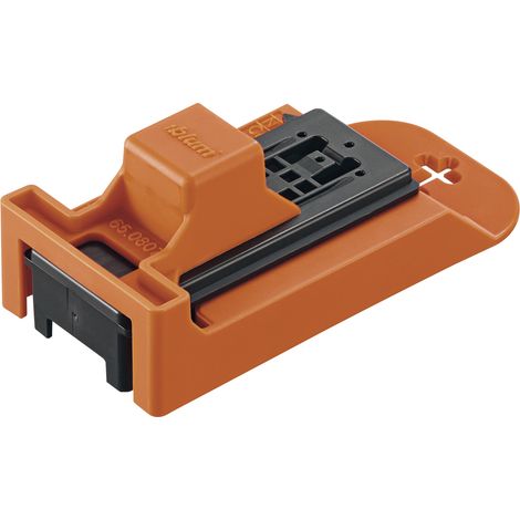 Blum Carlbloxx Bohrlehr Bohrhilfe Schließkasten für Legrabox Kunststoff orange (1/3)
