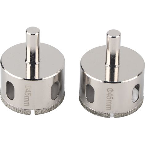 Lot de 2 forets diamantés pour carrelage verre marbre céramique 45mm (1/5)