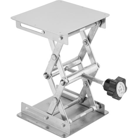 Plateforme élévatrice en acier inoxydable, support de laboratoire, support à ciseaux, 100 x 100 mm (1/5)