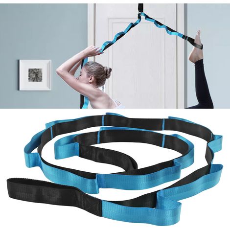 Sangle d'extension en nylon bleu, sangle de tension, sangle de renfort, corde de support fendue (1/5)