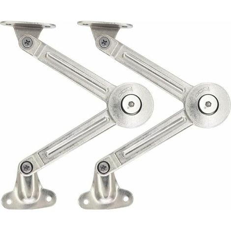 Set mit 2 Soft-Close-Scharnieren für nach oben öffnende Küchenschranktüren