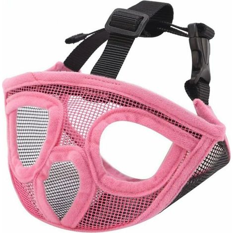 Court Museau Chien Muzzle- Réglable Respirant En Maille Muselière Bulldog Pour Piqûres D'Chewing Aboiements Chien Masque Accessorie D'Exercer Pour Chien