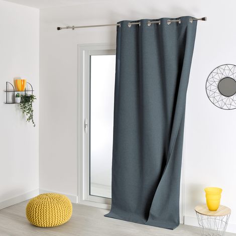 Rideau d'ameublement occultant double face Gris anthracite 135x260 cm (1/3)
