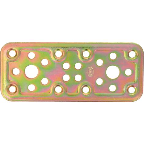 Plaque de jonction acier bicromaté - 120x50mm - robuste & certifiée CE (1/5)