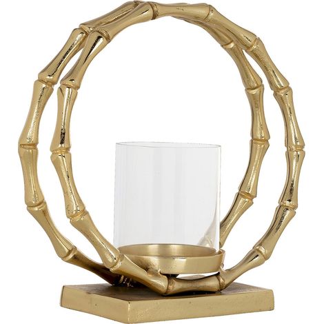 Bougeoir Merlyn Doré Design Élégant - Doré Chic et Lumineux (1/5)