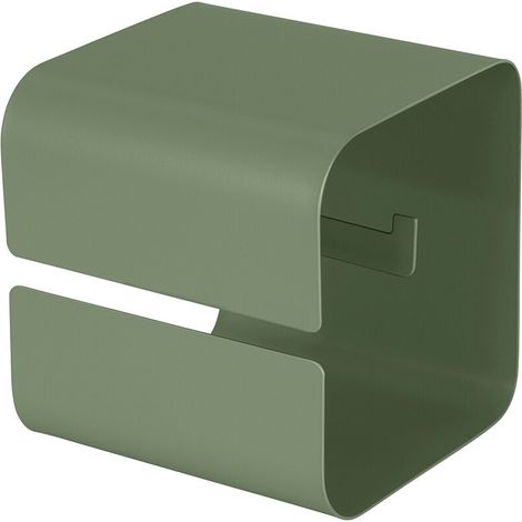Porta rotolo bagno verde in acciaio senza fori Rea (1/5)