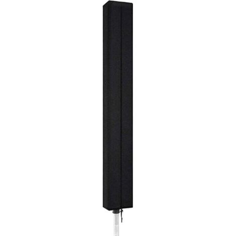 Funda impermeable giratoria para secadora de ropa exterior, de tejido Oxford 210D, color negro, con cremallera, dimensiones 160 x 15 x 15 cm - KZQ