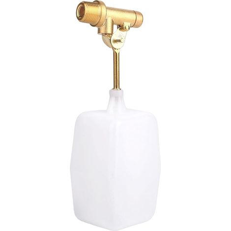 3/8" Robinet à Flotteur pour Eau, Vanne Automatique de Régulation Niveau d'Eau avec Bras Réglable pour Piscines Fontaines Réservoirs et Systèmes Remplissage Automatique (1/5)