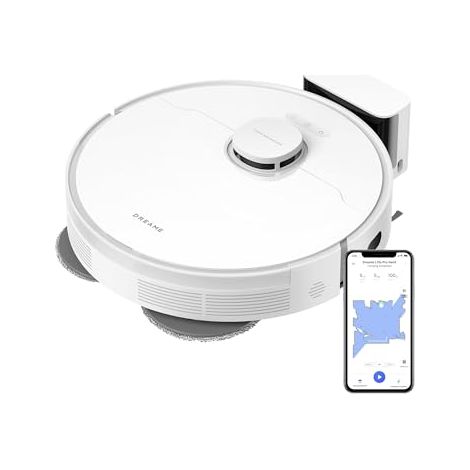 DREAME L10s Pro Gen 3 Robot Aspirador y Friegasuelos Inteligente, Succión Vormax de 13.000 Pa, Sistema de Fregado DuoScrub, Mopa con Elevación Automática de 7 mm, Alcanza lo Inalcanzable, 5.200 mAh