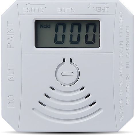 Dolaso – Détecteur de fumée et monoxyde de carbone – Alimentation par 2 piles AAA – Écran LED – Alarme sonore ≥75 dB – Installation facile