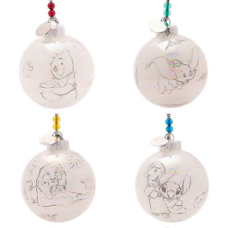 Lot de 100 boules de Noël Disney (quatre personnages classiques)