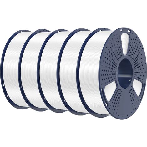 Filamento 3D, texture seta, elevata resistenza, seta bianca da 5 kg (1/2)