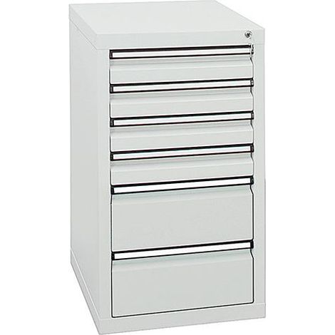 Stumpf Schubladenschrank Serie STS 410, 6 Schubladen lichtgrau (4x100, 2x200mm) (1/5)