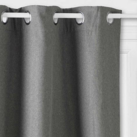 Rideau Isolant "Tim" 140x260cm Gris (1/3)