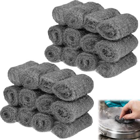 24 Rouleaux Laine d'Acier Anti Rongeur Laine d'Acier 0000 Faciles à Modeler (1/5)