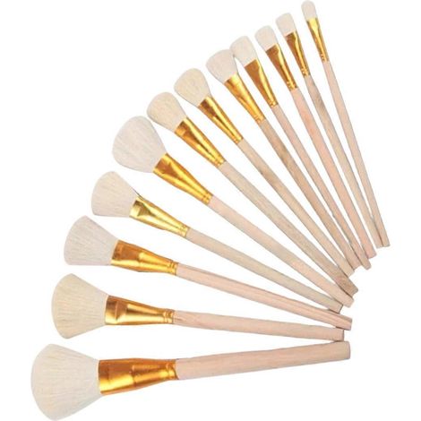 Pinceau en laine de céramique, compatible avec les émaux/peintures céramiques, les aquarelles, les peintures acryliques, les pinceaux pour loisirs créatifs et autres fournitures artistiques. (1/5)