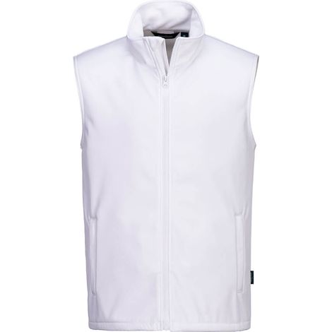 Softshell-Weste Print And Promo (2 Schichten) - L - Weiß - Portwest