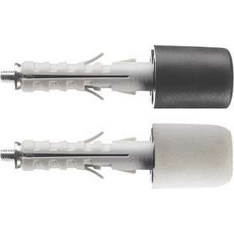 50PZ TASSELLO IN NYLON PARACOLPI PA 6 ENP/FP - ø mm.9x40 bianco