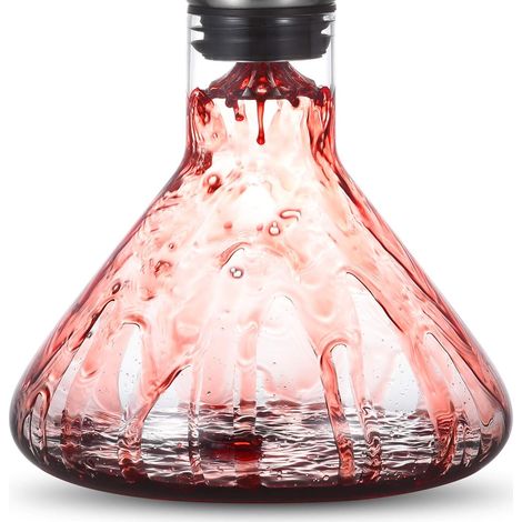 Carafe à whisky JeiibrZui Unique Tank - 1000 ml - 1 pièce - Verre transparent - Accessoire de bar de luxe pour homme - Cadeau idéal pour les pères - (1/5)