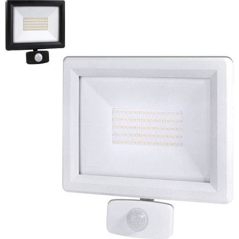 Tibelec – Projecteur à détecteur de mouvement 50W – 5500 lumens – IP65 étanche – 4000K blanc neutre – Fixation orientable 3D – Connecteur rapide (1/5)