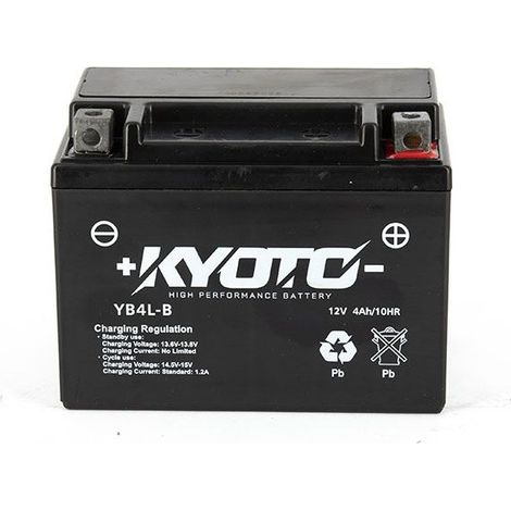 Batterie moto 12V 14Ah SLA AGM – Sans entretien – Prête à l'emploi – 30% d'ampères de démarrage en plus – Technologie AGM – Kyoto